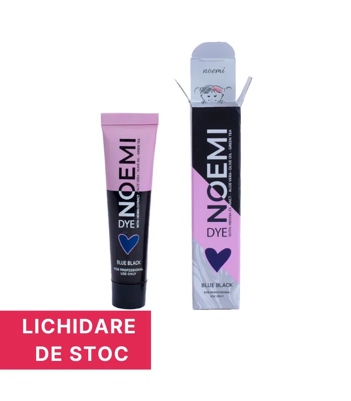 27 Vopsea gene si sprancene BLUE BLACK - Negru albastrui 15 ml - Noemi - imagine 1