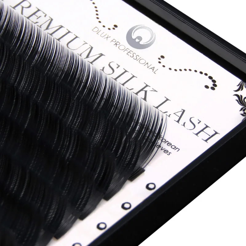 Extensii de gene - PREMIUM SILK 16 Linii CURBURA C - GROSIME 0.10 - DLUX | Dlux Professional Romania