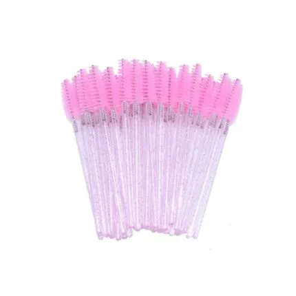 Periute Mascara 50 Bucati GLITTER ROZ - DLUX | Dlux Professional Romania